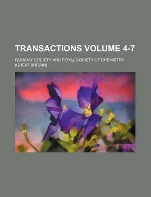 Book cover for Transactions Volume 4-7