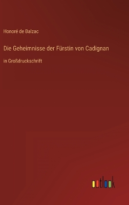 Book cover for Die Geheimnisse der Fürstin von Cadignan
