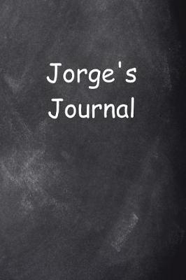 Book cover for Jorge Personalized Name Journal Custom Name Gift Idea Jorge