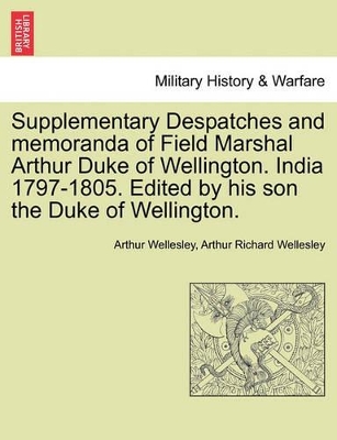 Book cover for Supplementary Despatches, Correspondenc and Memoranda of Field Marshal