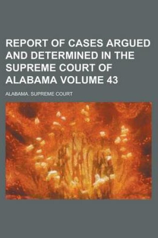 Cover of Report of Cases Argued and Determined in the Supreme Court of Alabama (50)