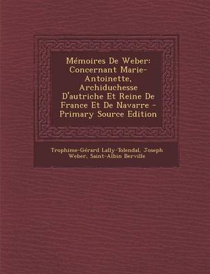 Book cover for Memoires de Weber