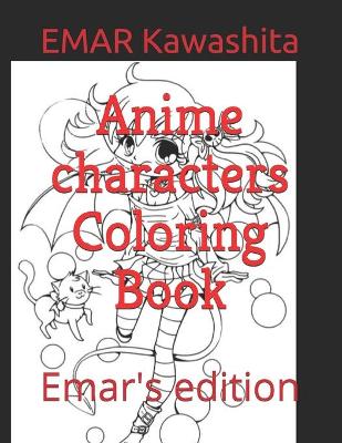 Book cover for Anime characters Coloring Book