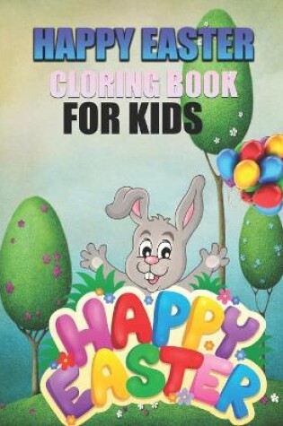 Cover of easter cloring book for kids