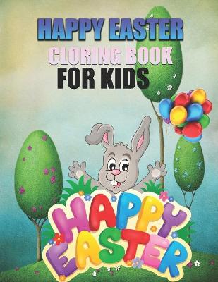 Book cover for easter cloring book for kids