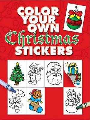 Book cover for Color Your Own Christmas Stickers