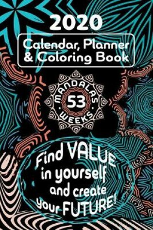 Cover of 2020 Calendar, Planner & Mandalas Coloring Book