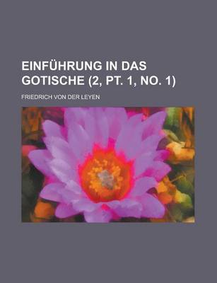 Cover of Einfuhrung in Das Gotische