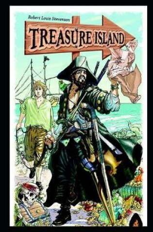 Cover of Treasure Island By Robert Louis Stevenson Annotated Updated Novel