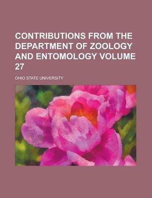 Book cover for Contributions from the Department of Zoology and Entomology Volume 27