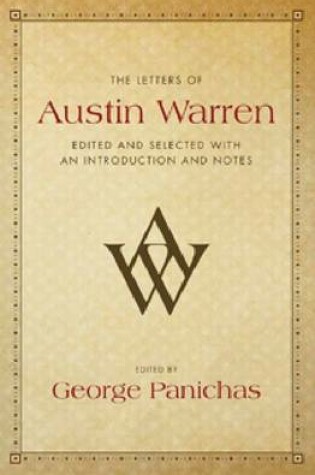 Cover of The Letters of Austin Warren