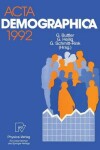 Book cover for Acta Demographica 1992