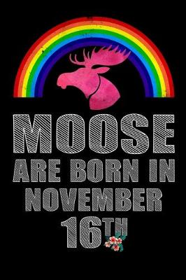 Book cover for Moose Are Born In November 16th