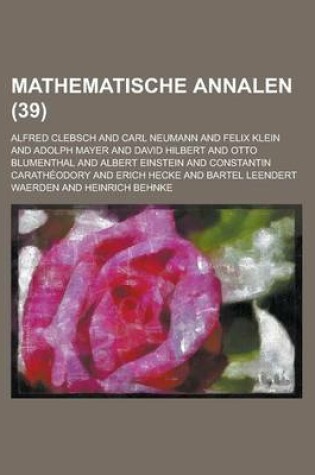 Cover of Mathematische Annalen (39)