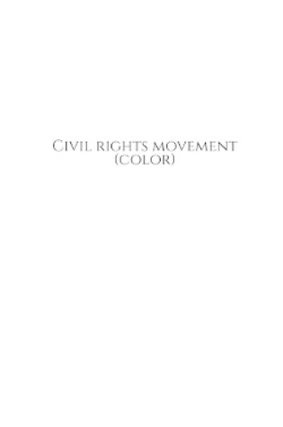 Cover of Civil rights movement (color)