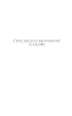 Book cover for Civil rights movement (color)