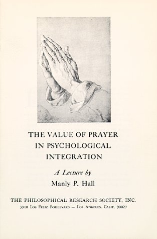 Book cover for Value of Prayer in Psychological Integration