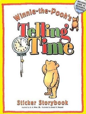 Book cover for Winnie-The-Pooh's Telling Time, Sticker Storybook