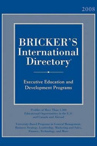 Cover of Bricker's International Directory 2008