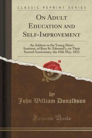 Cover of On Adult Education and Self-Improvement