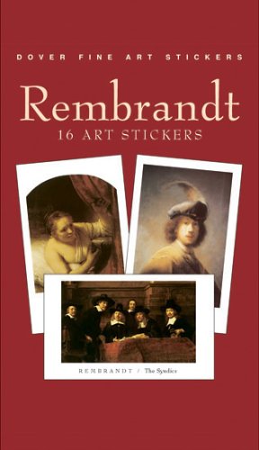 Book cover for Rembrandt: 16 Art Stickers