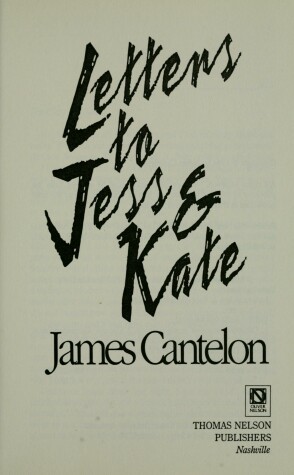 Book cover for Letters to Jess and Kate