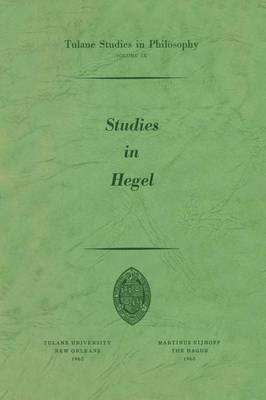 Book cover for Studies in Hegel