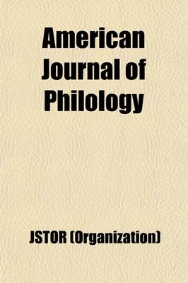 Book cover for American Journal of Philology Volume 27