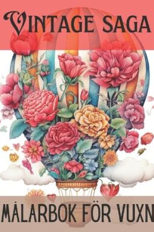 Cover of vintage saga målarbok för vuxna
