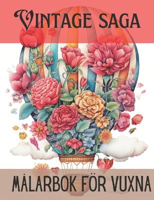 Book cover for vintage saga målarbok för vuxna