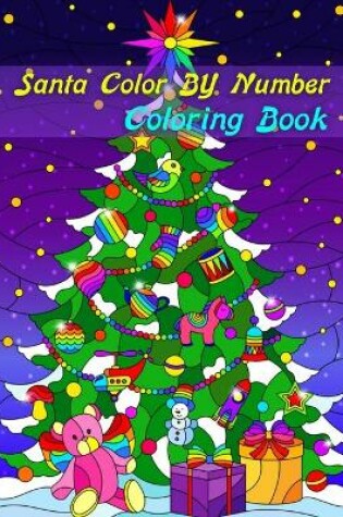 Cover of Santa Color By Number Coloring Book