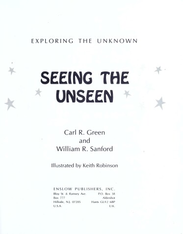 Cover of Seeing the Unseen