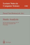 Book cover for Static Analysis