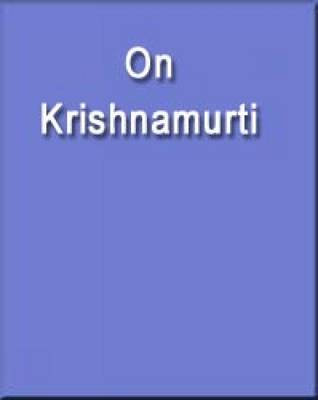 Book cover for On Krishnamurti