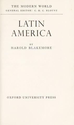 Book cover for Latin America