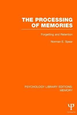 Book cover for Processing of Memories (Ple: Memory), The: Forgetting and Retention