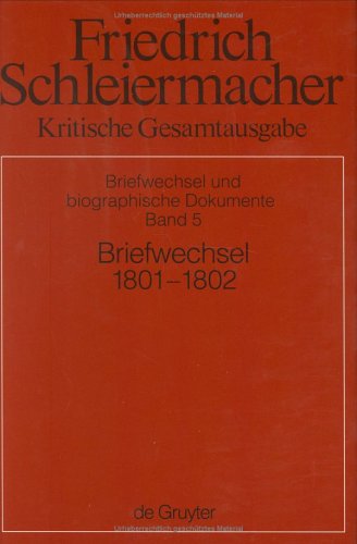 Book cover for Briefwechsel 1801-1802