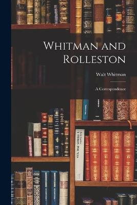 Book cover for Whitman and Rolleston