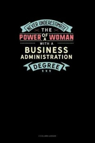 Cover of Never Underestimate The Power Of A Woman With A Business Administration Degree