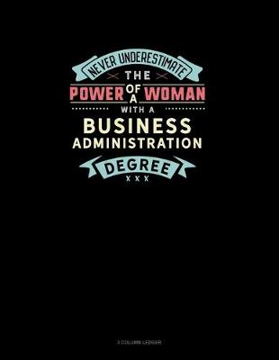 Cover of Never Underestimate The Power Of A Woman With A Business Administration Degree
