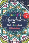 Book cover for Wonderful Mandalas 1 - Adult coloring book - Night Edition