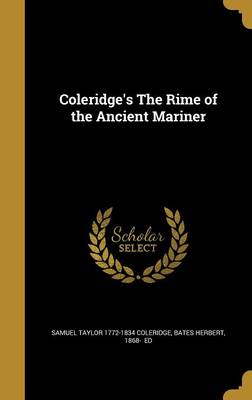 Book cover for Coleridge's the Rime of the Ancient Mariner
