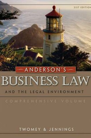 Cover of Anderson S Business Law and the Legal Environment, Comprehensive Volume