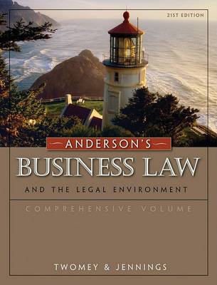 Cover of Anderson S Business Law and the Legal Environment, Comprehensive Volume