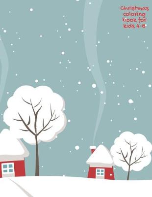 Book cover for Christmas coloring book for kids 4-8