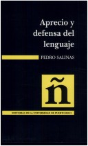 Book cover for Aprecio y Defensa del Lenguaje