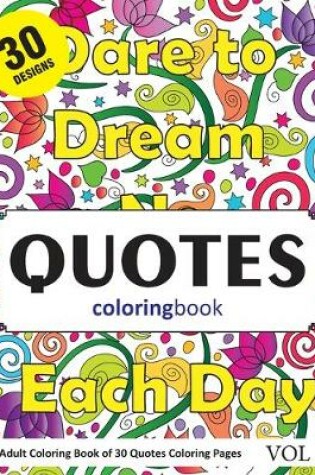 Cover of Quotes Coloring Book