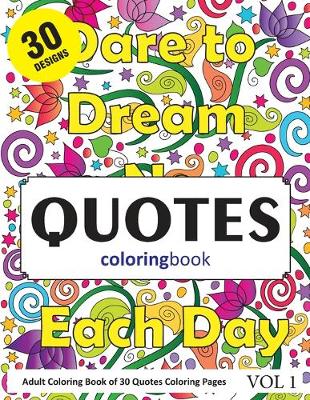 Book cover for Quotes Coloring Book