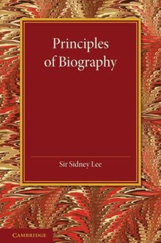 Cover of Principles of Biography