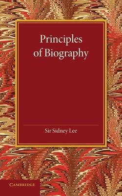 Book cover for Principles of Biography